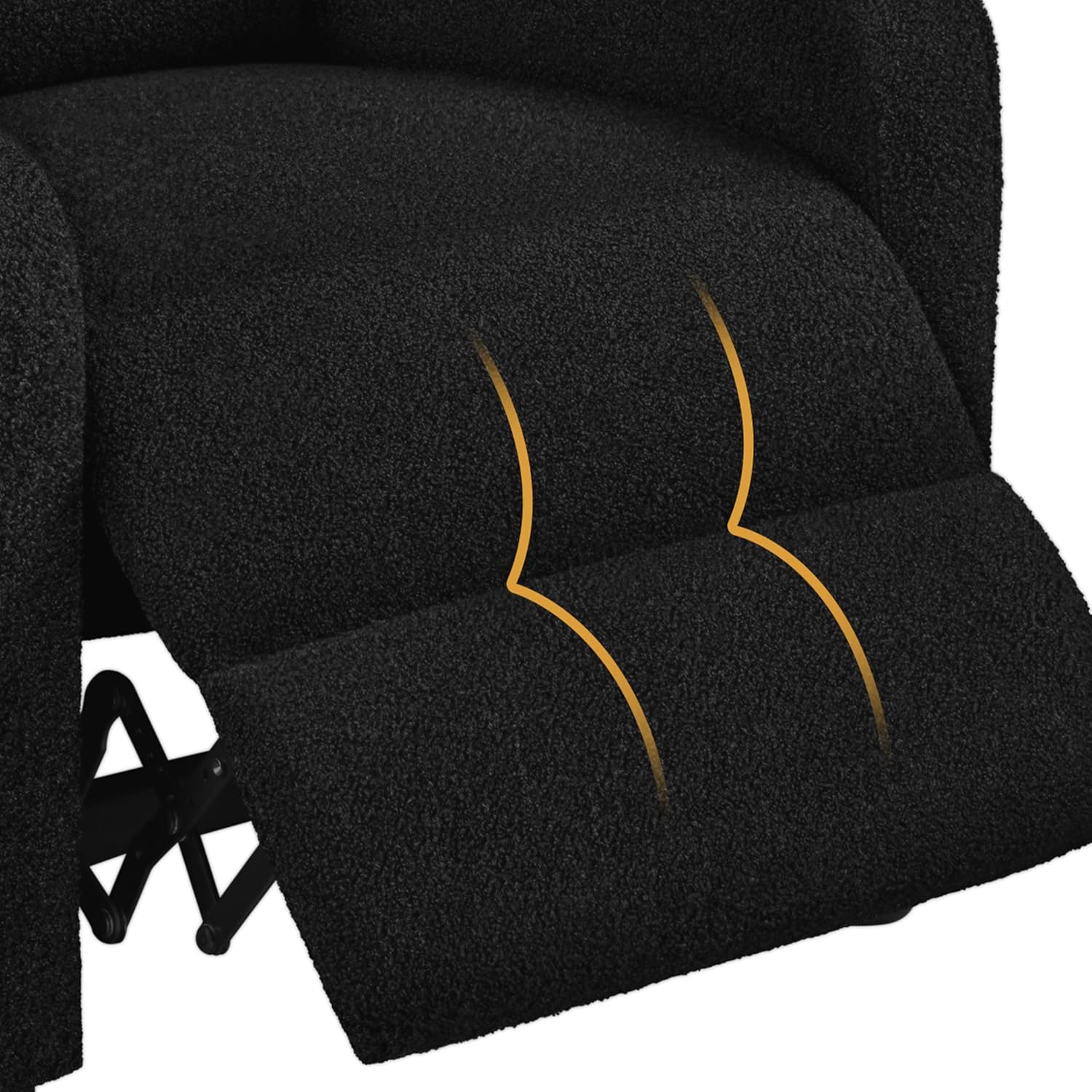 Yona Reclining Chair Bed - Black