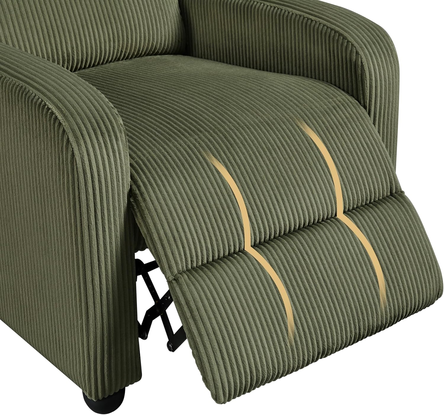 Yona Reclining Chair Bed - Corduroy Dark Green