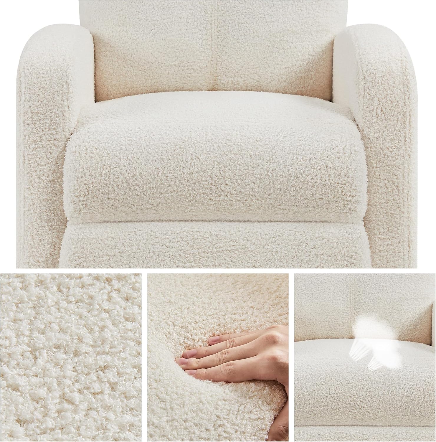 Yona Reclining Chair Bed - Ivory
