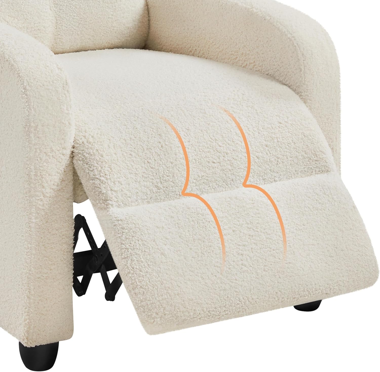 Yona Reclining Chair Bed - Ivory