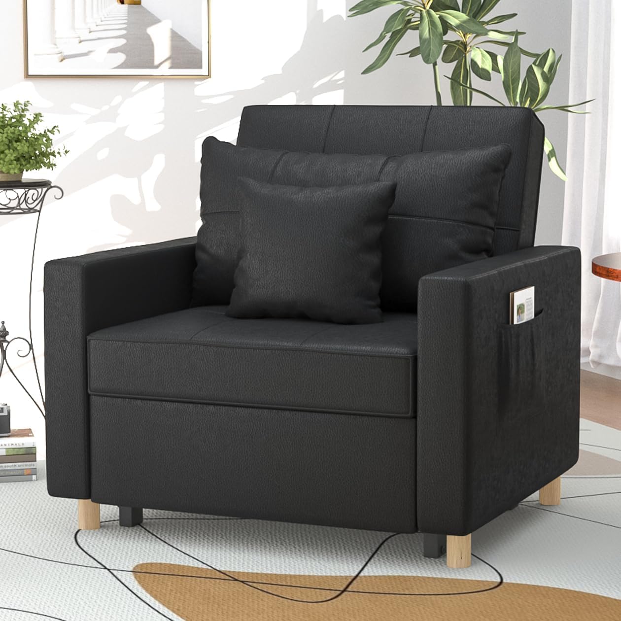 Yusuf Chair Bed - Black