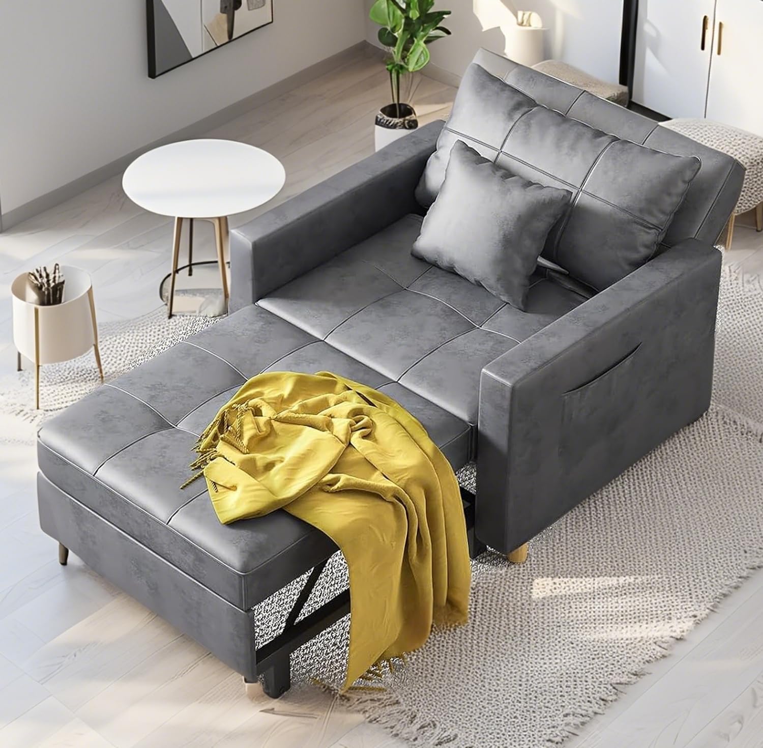 Yusuf Chair Bed - Bronze Dark Grey