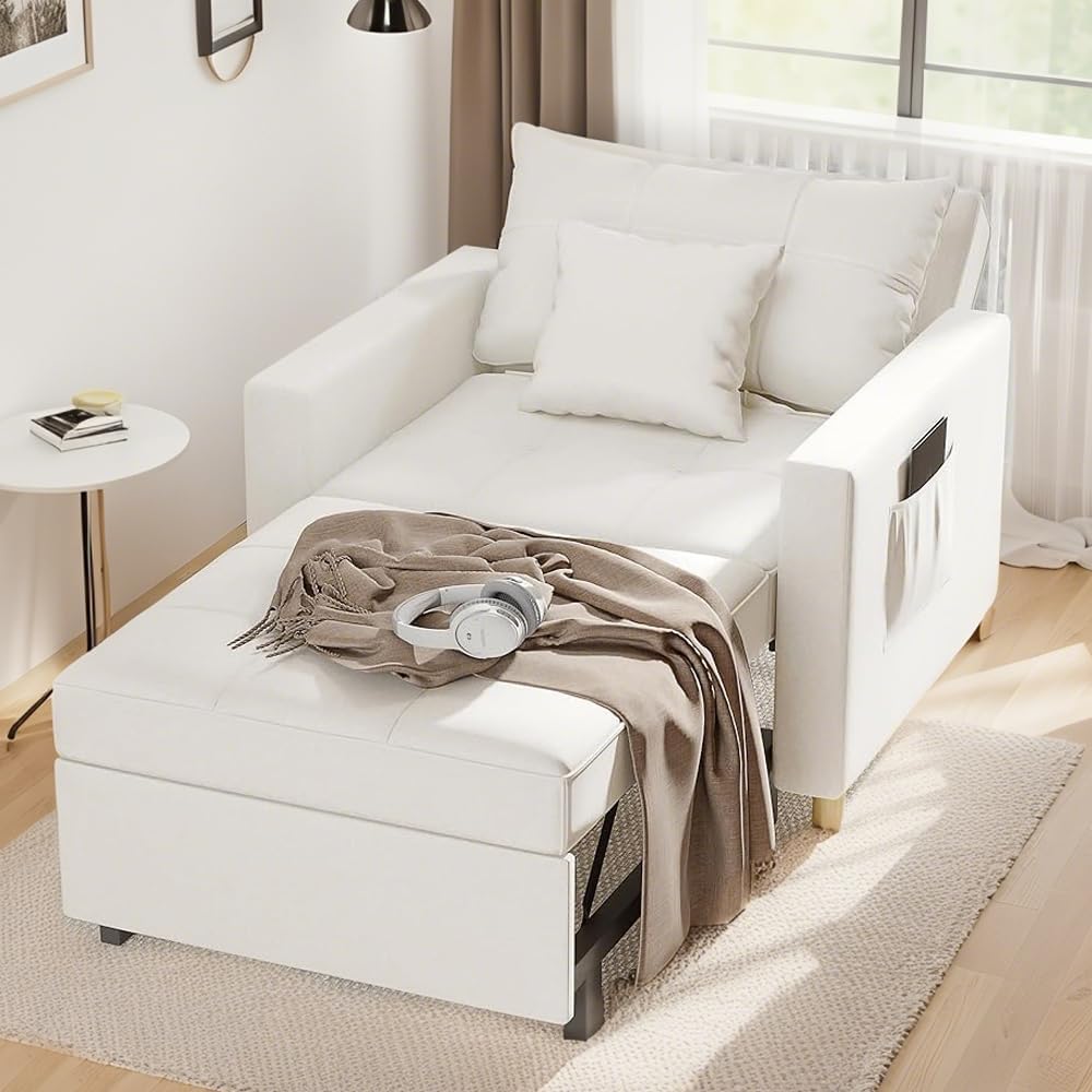 Yusuf Chair Bed - White