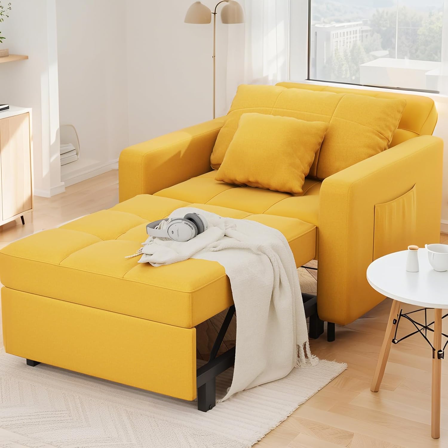 Yusuf Chair Bed - Yellow