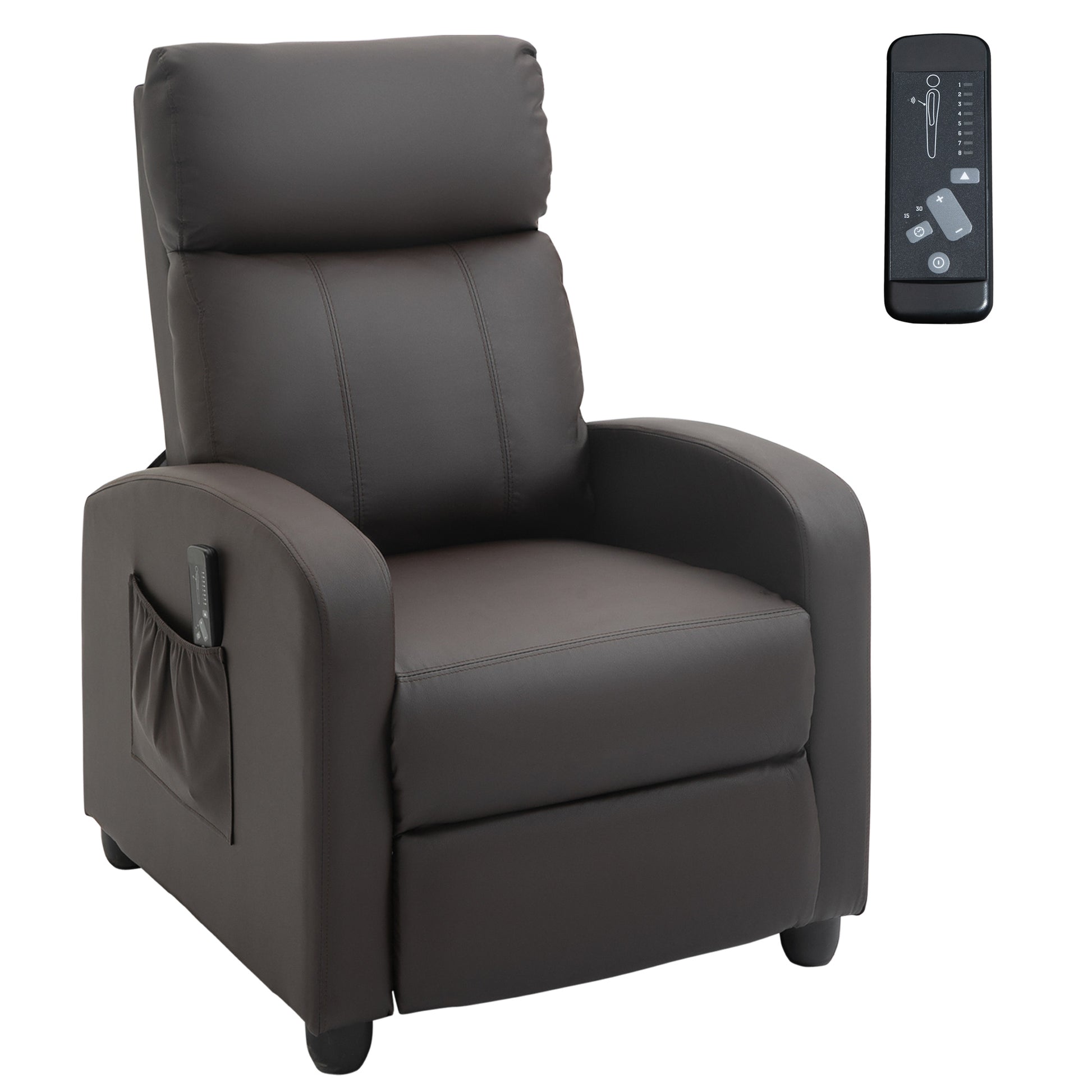 Korh Reclining Chair Bed in Brown Color