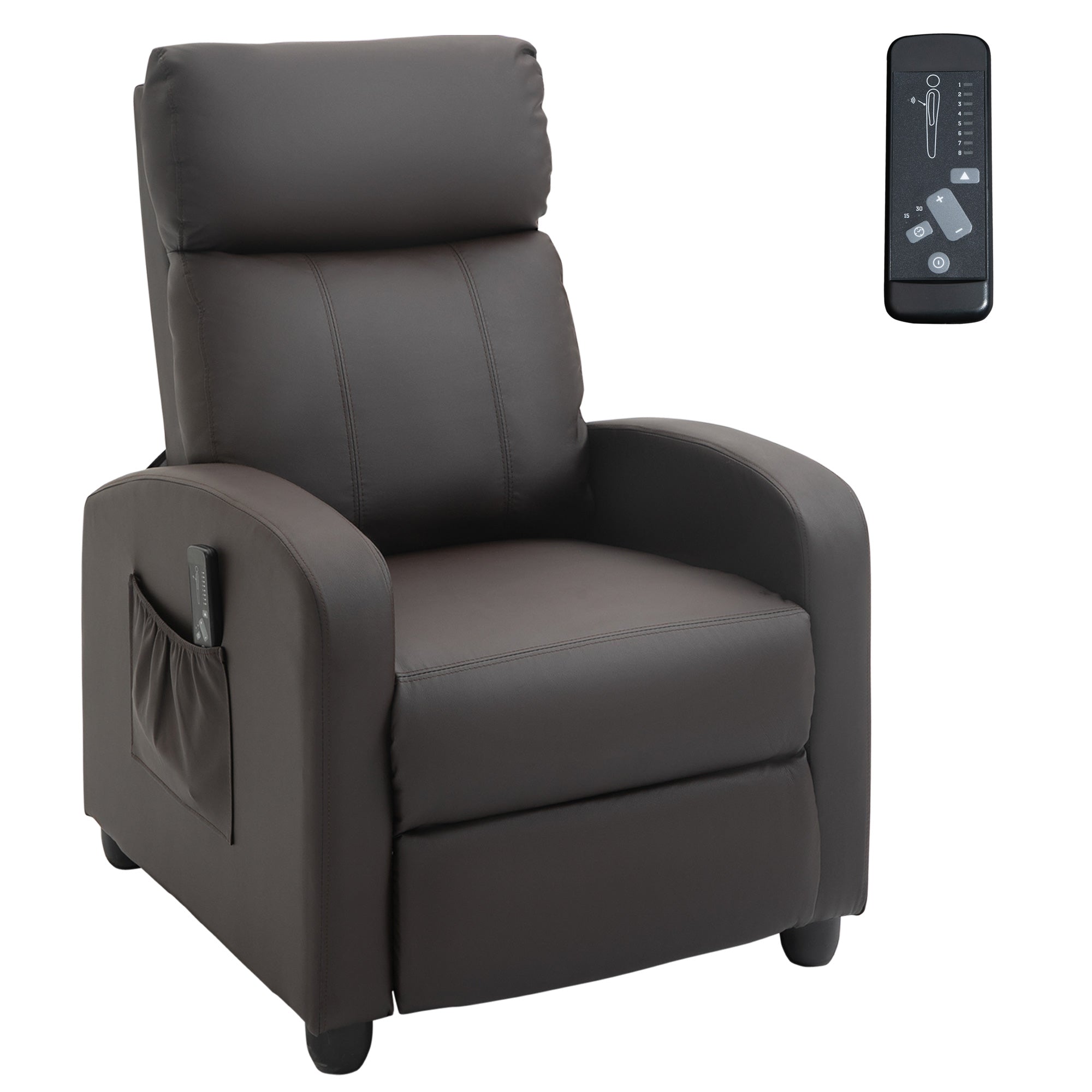 Korh Reclining Chair Bed in Brown Color