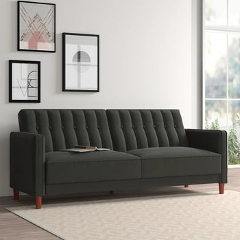 Ashlock Click Clack Sofa Bed - Velvet Grey