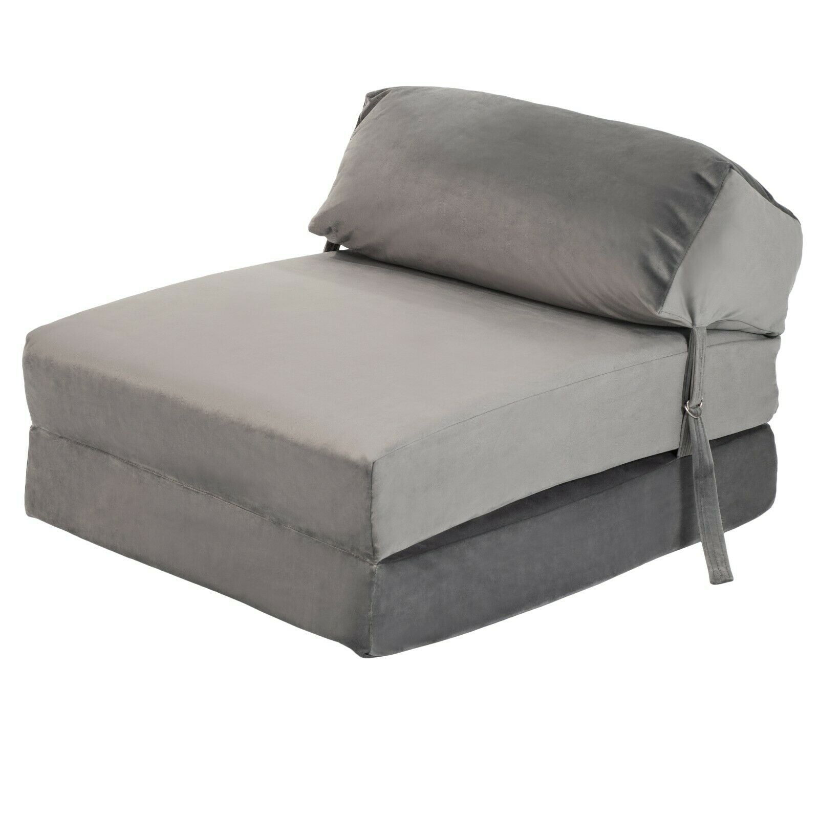 Lindel Modern and Relaxing Grey Single Futon - Chair Beds UK