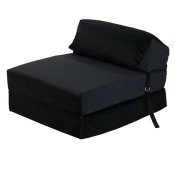 Lindel Single Futon Chair - Black