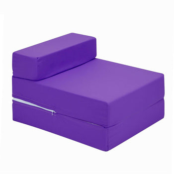 Auberon Single Futon Chair - Purple