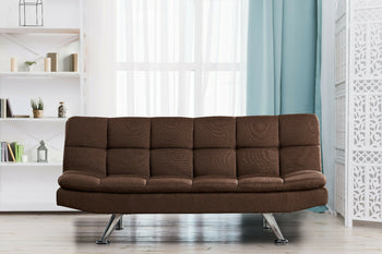 Gigi Click Clack Sofa Bed in Brown Color