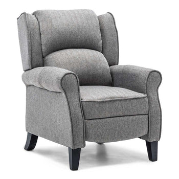 Trista Reclining Chair Bed - Herringbone Grey