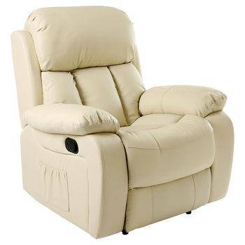 Jolley Reclining Massage Chair - Cream