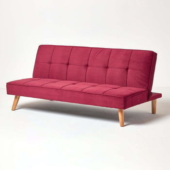 Naklua Click Clack Sofa Bed - Dark Red