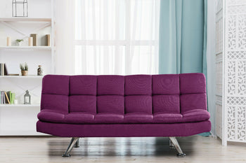Gigi Click Clack Sofa Bed in Pink Color