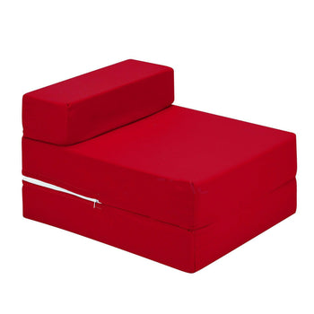 Auberon Single Futon Chair - Red