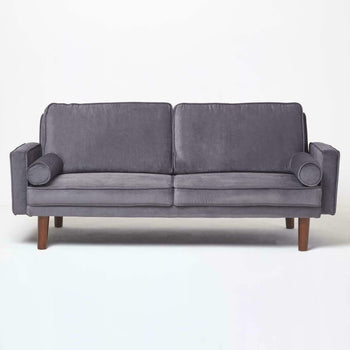 Nancy Fabric Click Clack Sofa - Dark Grey