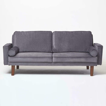 Nancy Fabric Click Clack Sofa - Dark Grey