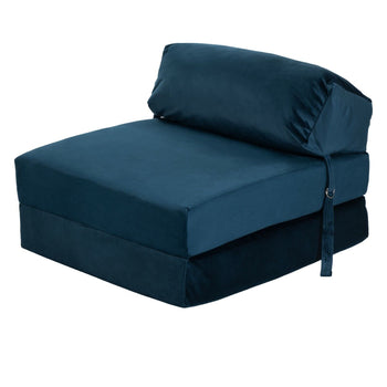 Lindel Single Futon Chair - Blue