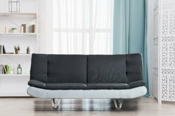 Rochford Click Clack Sofa - Charcoal & White