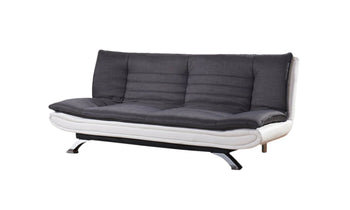 Meriden Click Clack Sofa Bed - Grey & White