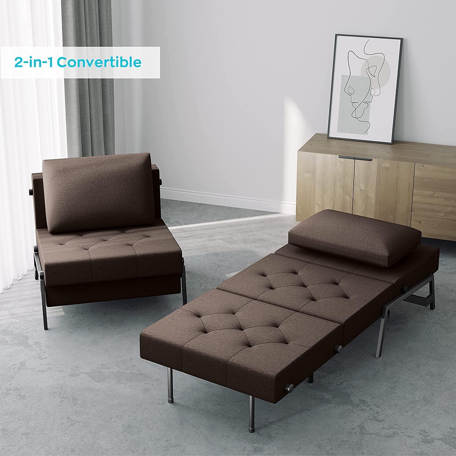 Teplin Chair and Bed in Living Room