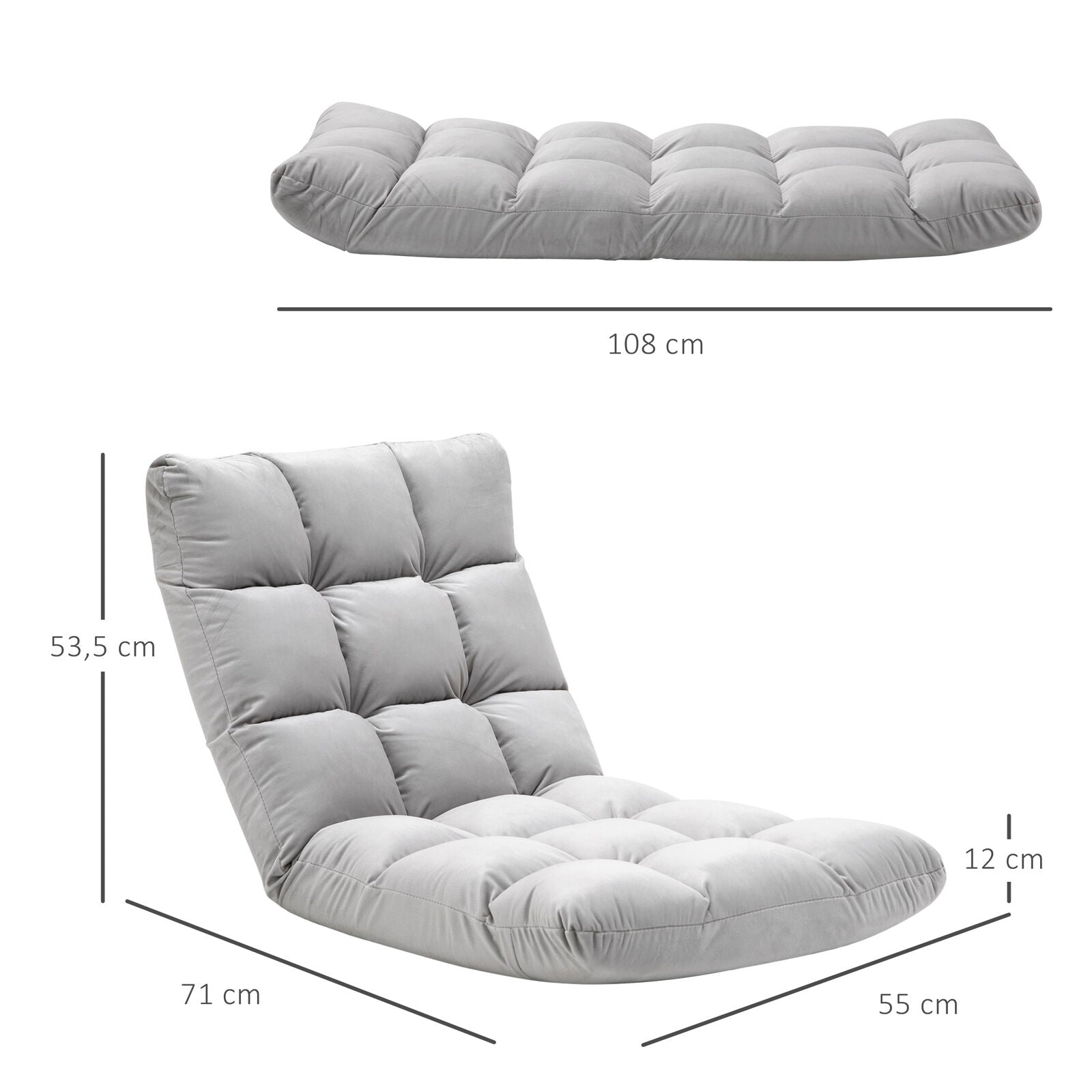 Foah Chair Bed All Dimensions