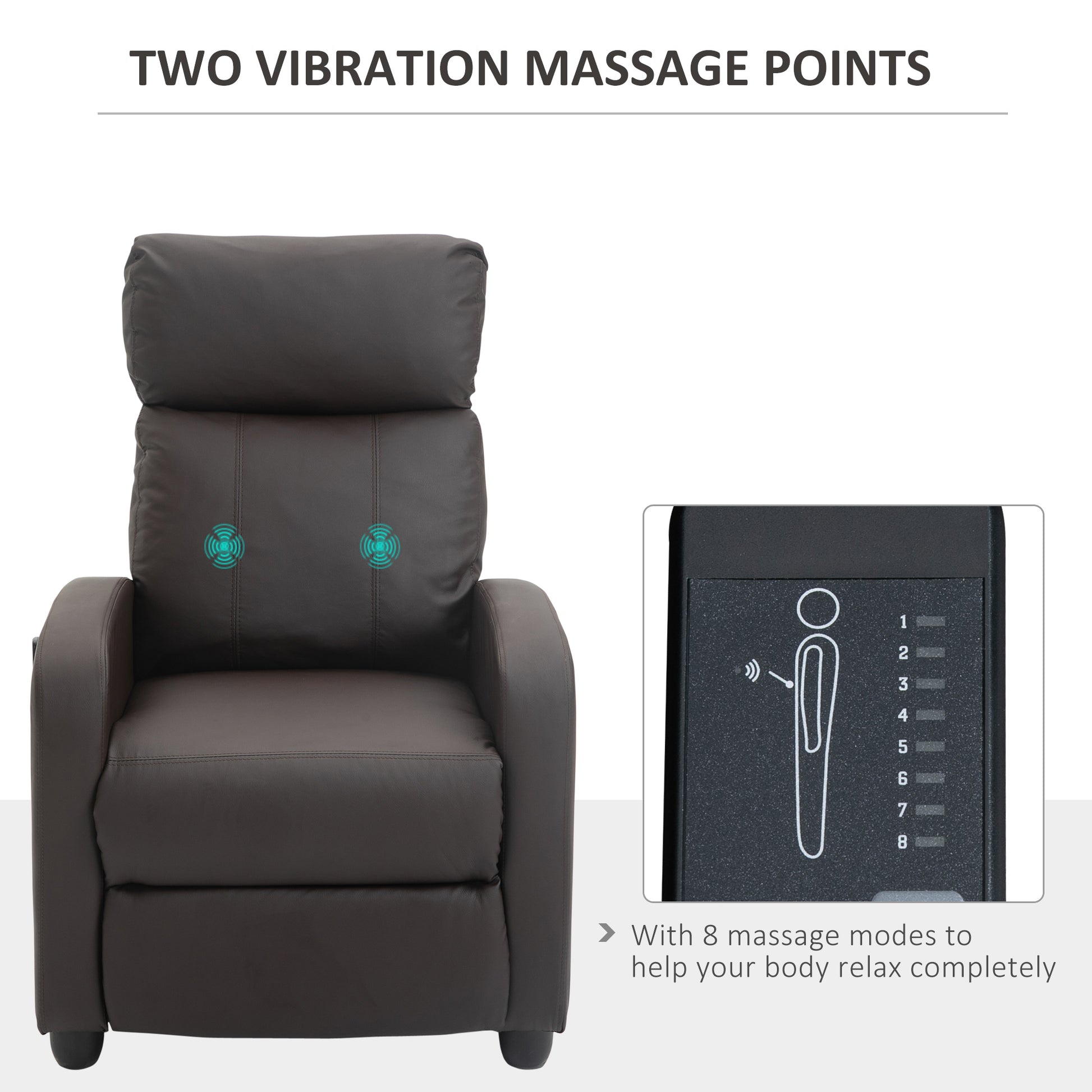Korh Reclining Chair Bed Two Vibration Massage Points 