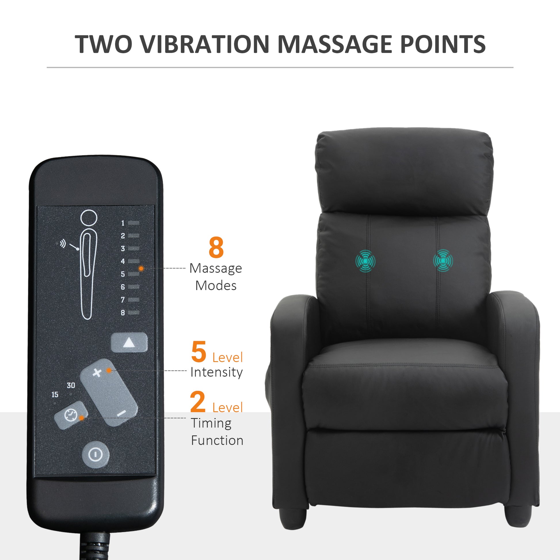 Korh Reclining Chair Bed Vibration Massage 