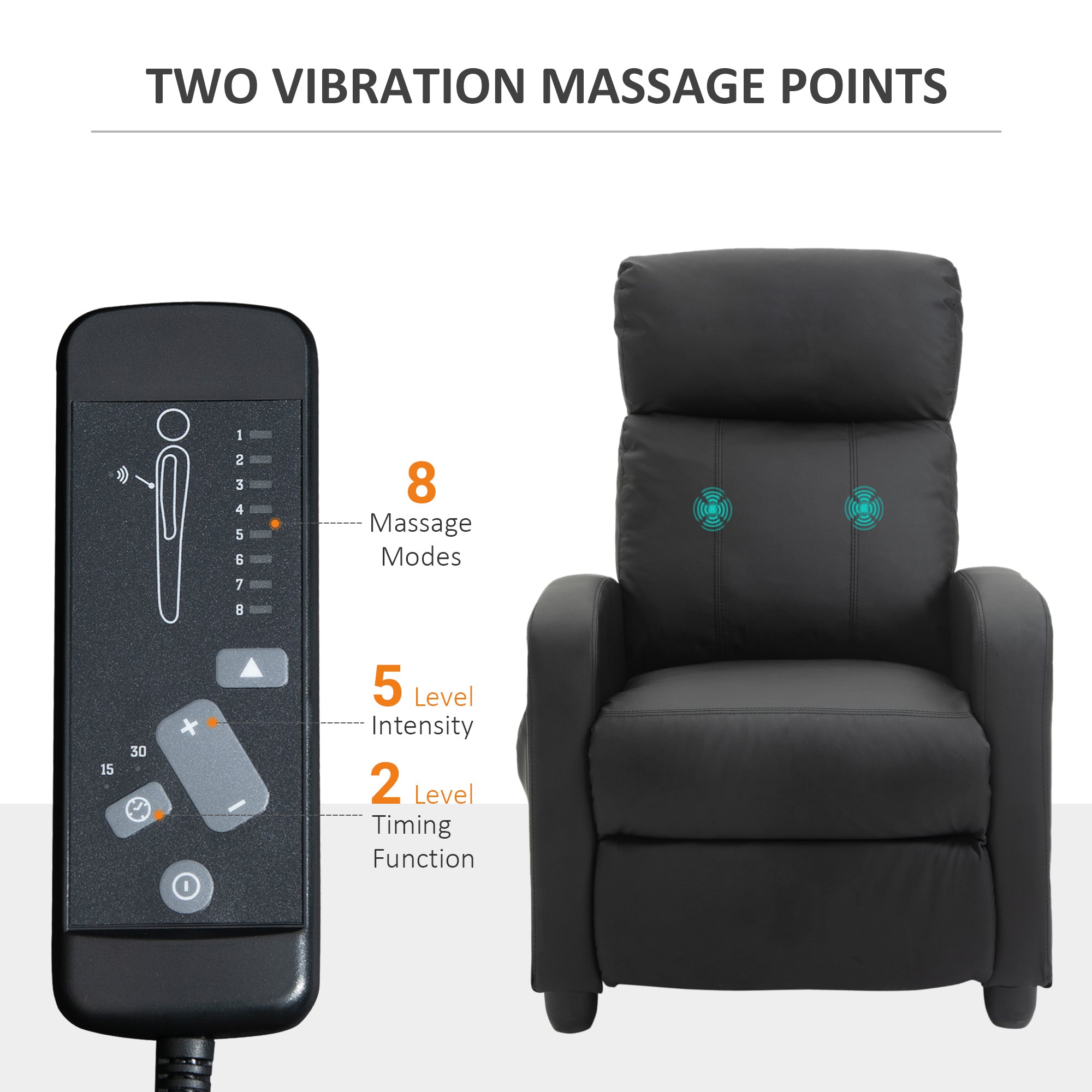 Korh Reclining Chair Bed Vibration Massage 