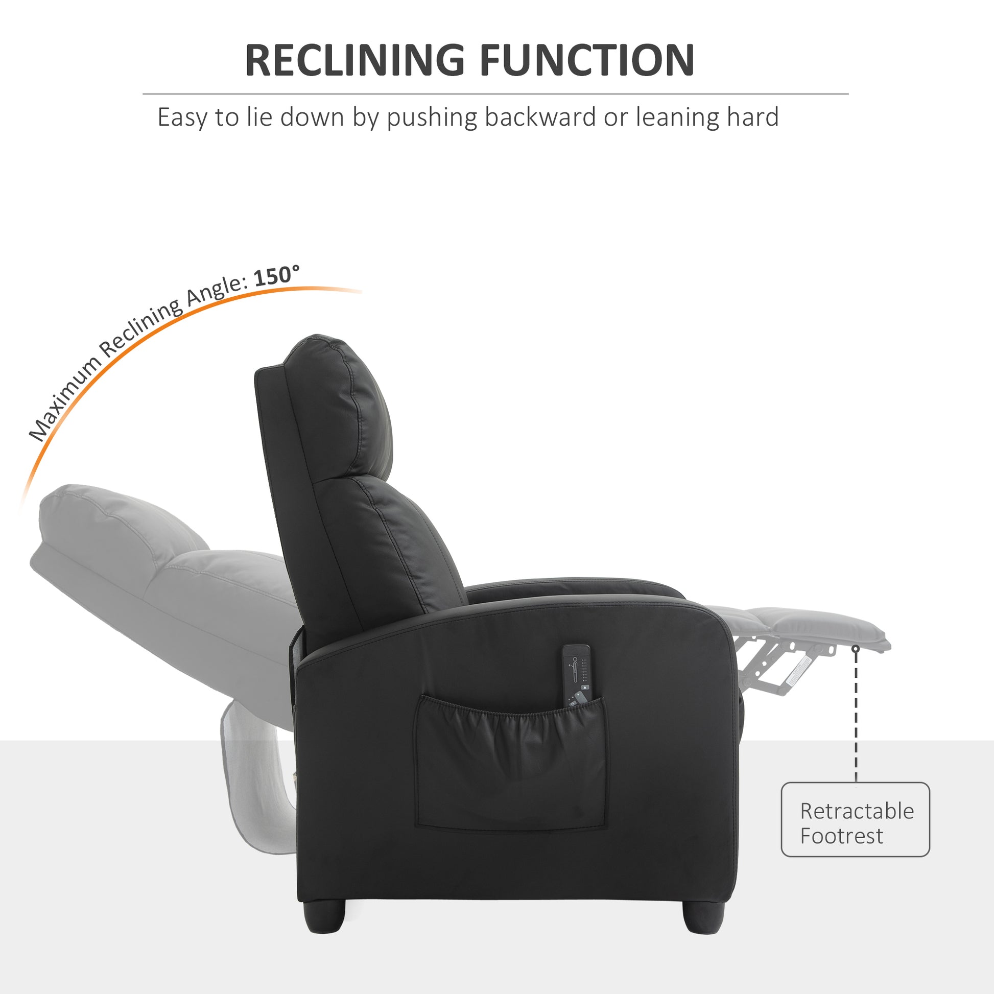 Korh Reclining Chair Bed Angle 