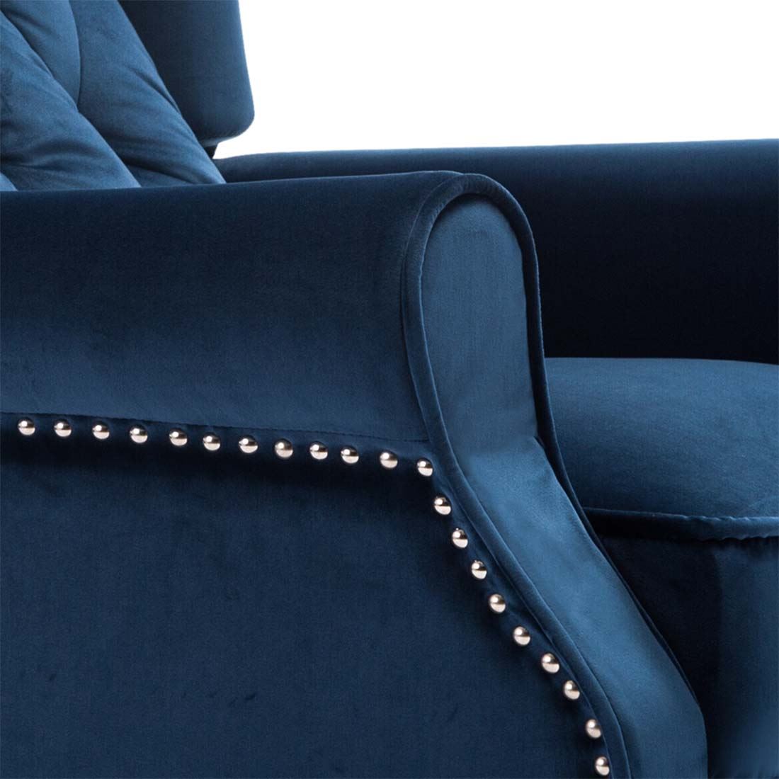 Konie Reclining Chair Bed - Midnight Blue