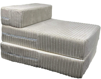 Candice Single Futon Chair Bed - Cream Color