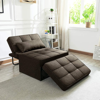 Yolanda Sofa Chair Bed - Chocolate Brown