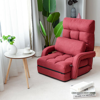 Abbey Chair Bed - Red