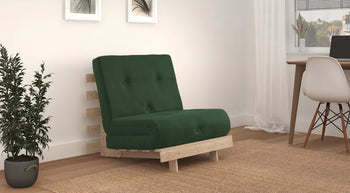 Jodi Single Futon Chair in Green 